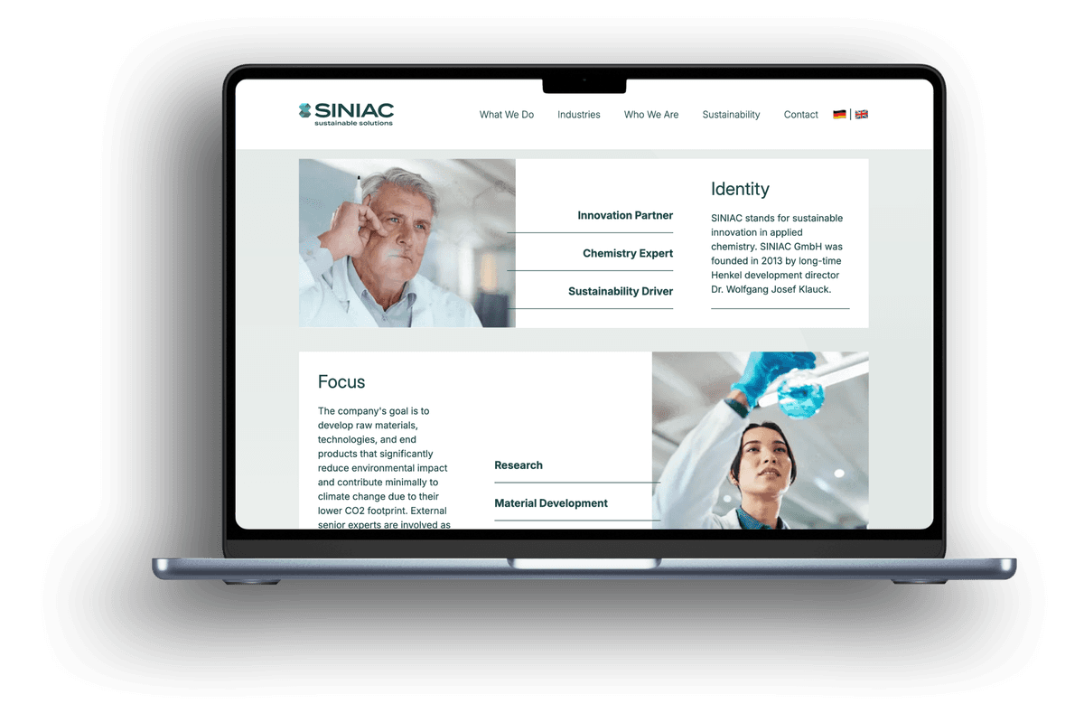 Siniac Website Desktop-Mockup