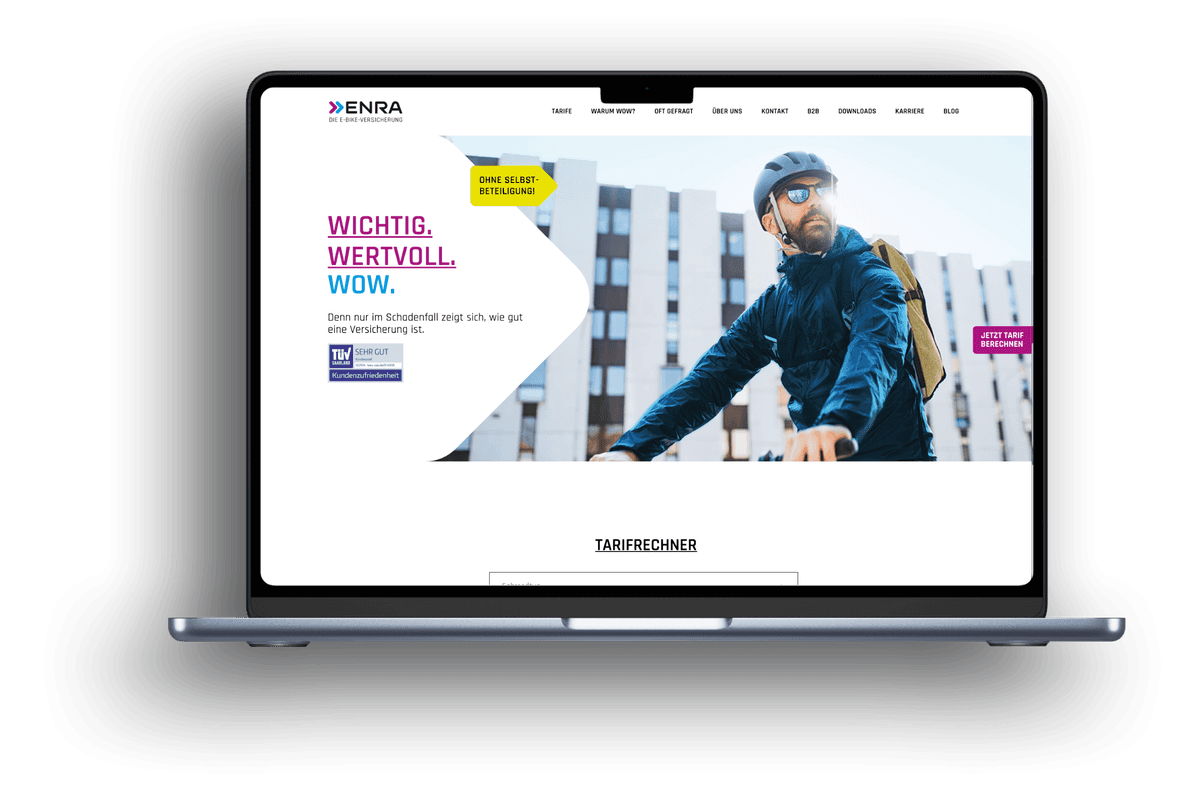 ENRA Website Mockup Devices
