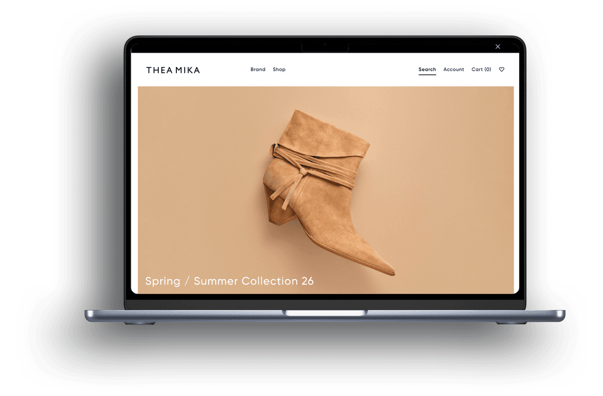 Thea Mika E-Commerce Mockup