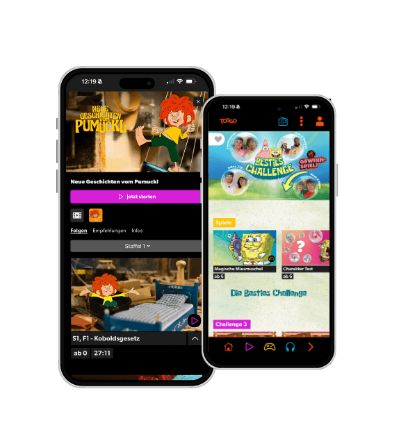 Toggo App Profil und Einstellungen