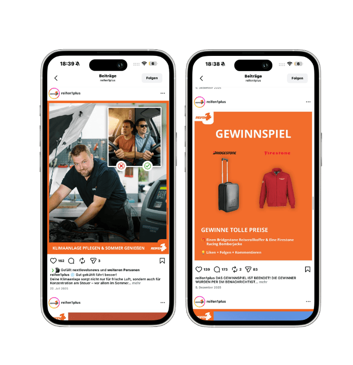 Reifen1+ Giveaway Social Media Mockup